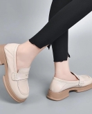 Spring British Wind Dou Bean Shoes Fashion Head layer Creative Crowd Bad Heels Low Pnealing Small Sneeper Female Flower Shoes