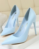 Fashionable Simple Women's Shoes Short high -heeled shoes Squad Ultra -heel shallow pointed sexy single shoes