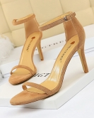 Wind and sexy female sandals, fine heels, ultra -high heels, dew -toe characters with summer high heels