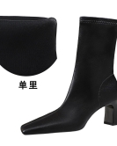 Retro style Simple Short Witnesses Women's Boots Slim Boots, High Heel Winter Boots