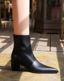 Retro style Fashion, simple thick heel pointed pointed, sexy, thin short boots, women's boots, knight boots