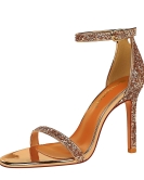 Fashion sexy nightclub Summer high heels fine heel shining sequins with sandals with sandals