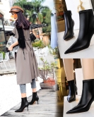 Fashionable Simple Slim Boot Symposium High -Hee Sexy Night Stores Slim Boots and Nude Boots