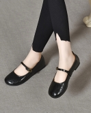 Mary Zhen Shoes Female Spring and Summer Round Bottlin, Light, Flat Flat Shoes Single Shoes Lazy Shoes