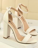 Wind women's shoes summer high heels fashion, simple thick heel high heel sexy nightclub with sandals with sandals