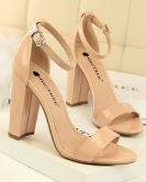 Wind women's shoes summer high heels fashion, simple thick heel high heel sexy nightclub with sandals with sandals