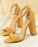 Wind women's shoes summer high heels fashion, simple thick heel high heel sexy nightclub with sandals with sandals