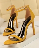 Wind summer fashion, simple fine heels with high heels with high heels sexy nightclub sandals women's shoes