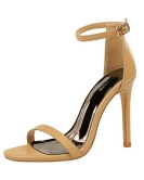 Wind summer fashion, simple fine heels with high heels with high heels sexy nightclub sandals women's shoes