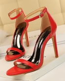 Wind summer fashion, simple fine heels with high heels with high heels sexy nightclub sandals women's shoes