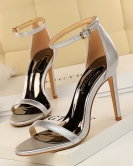 Wind summer fashion, simple fine heels with high heels with high heels sexy nightclub sandals women's shoes