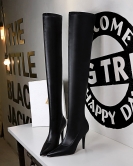 Formally fashion sexy nightclub shows thin heels, pointed and skinny, skinny legs over -the -knee boots, women's boots