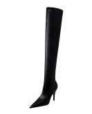 Formally fashion sexy nightclub shows thin heels, pointed and skinny, skinny legs over -the -knee boots, women's boots