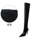 Formally fashion sexy nightclub shows thin heels, pointed and skinny, skinny legs over -the -knee boots, women's boots