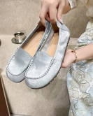 Doudou shoes female spring and summer new Chinese national style single shoes soft soles soft face round head flat bottom shoes