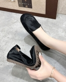 Doudou shoes female spring and summer new Chinese national style single shoes soft soles soft face round head flat bottom shoes