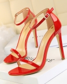 Fashionable, simple open -toe, high -heeled high -heeled high -heeled high -heeled high -heeled sexy female sandals