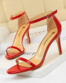 Fashionable, simple open -toe, high -heeled high -heeled high -heeled high -heeled high -heeled sexy female sandals